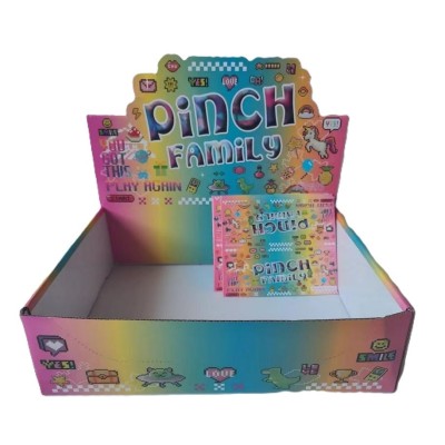 Cutie de ambalare pentru set 12 jucarii antistres squishy, flippy, din carton, 14 x 14 x 14 cm, multicolor foto