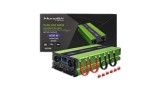Invertor Qoltec Monolith Pure Sine Wave | Incarcator baterie | UPS | 2000W | 4000W | 12V - 230V | LCD