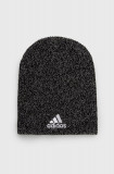 Adidas caciula culoarea negru, din tesatura neteda