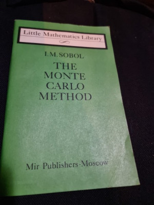 The Monte Carlo method - I.N. Sobol foto