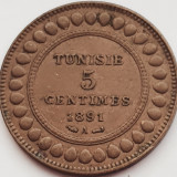 2964 Tunisia 5 centimes 1891 Ali III 1308 km 221