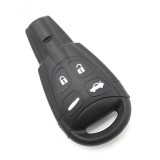 Carcasa cheie Saab cu 4 butoane, &icirc;nlocuire husa telecomanda auto