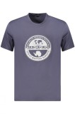 Cumpara ieftin Napapijri Tricou S-Bollo barbati, cu imprimeu grafic, Regular Fit, Bleumarin, S