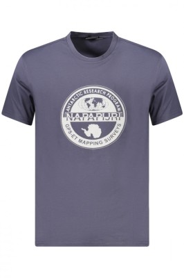 Napapijri Tricou S-Bollo barbati, cu imprimeu grafic, Regular Fit, Bleumarin, S foto