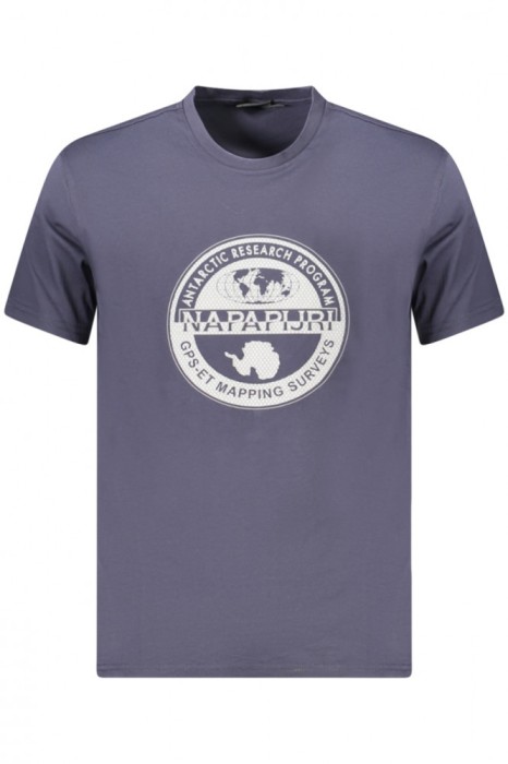 Napapijri Tricou S-Bollo barbati, cu imprimeu grafic, Regular Fit, Bleumarin, S