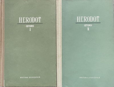 ISTORII , VOLUMELE I - II de HERODOT , 1961 foto