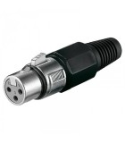Mufa XLR mama 3 pini cu lipire Goobay