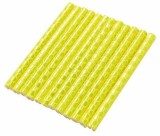 Tuburi reflectorizante bicicleta, 12buc, montare spite, 8cm, galben
