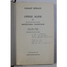 OPERE ALESE,VOL.3-PANAIT ISTRATI , 1967