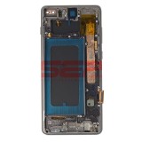 Display LCD Touchscreen cu Rama OLED Negru Samsung Galaxy S10 Plus G975