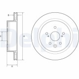Set discuri frana Lexus Gs ( L1 ), Rc ( C1 ), 200t (ARL10_), 300 (ARL10_), 300 (ASC10_), 300h (AVC10_), punte spate, 310x22, ventilat, DELPHI