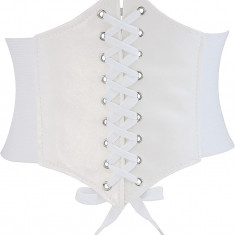 Curele de corset pentru femei, centura de talie largă elastică din piele Waspie