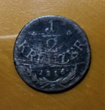 SV * Austria / Imperiul Habsburgic * 1 / 2 KREUZER 1816 * Litera S, Cupru (arama)
