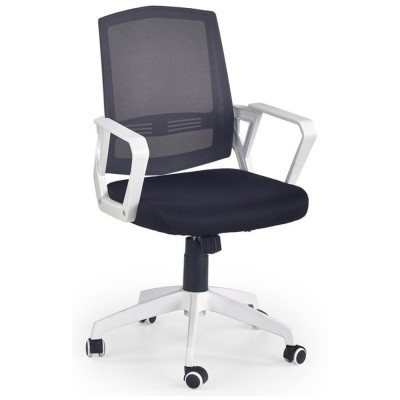 Scaun de birou HM Ascot, Mesh, Cadru Polipropilena, Mecanism balansare, 100 kg, Negru foto