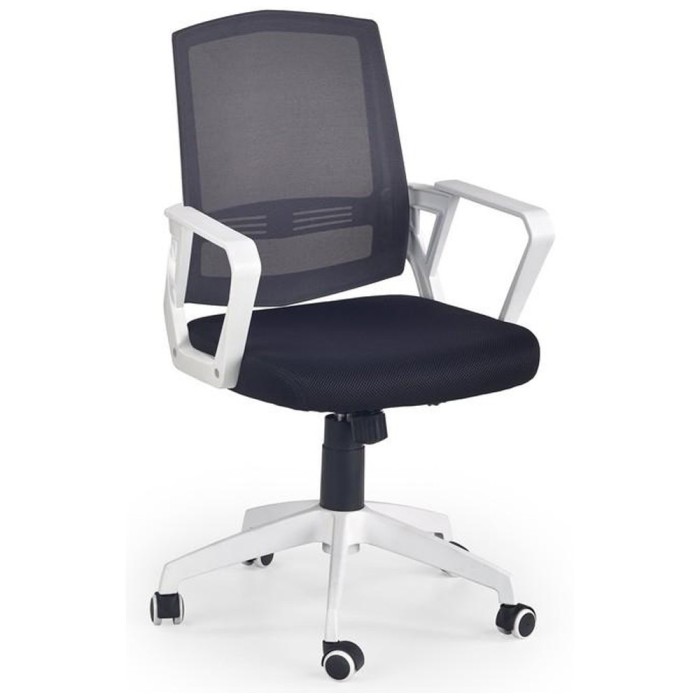 Scaun de birou HM Ascot, Mesh, Cadru Polipropilena, Mecanism balansare, 100 kg, Negru