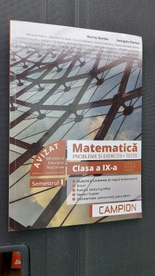 MATEMATICA PROBLEME SI EXERCITII TESTE CLASA A IX A SEMESTRUL I BURTEA foto