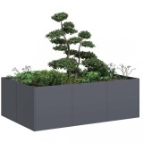 vidaXL Jardinieră Antracit 120x80x40 cm Oțel