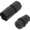 Conector circular mamă 3 pini, 8A
