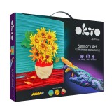 Set pictura 3D cu argila usoara, 30*40cm - Sunflowers, Okto