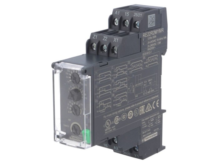 Timer analogic DPDT 24...240V AC/DC