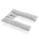 Perna 3 in 1 : babynest, pentru gravide si pentru alaptare in forma de U BabyJem (Culoare: Gri)