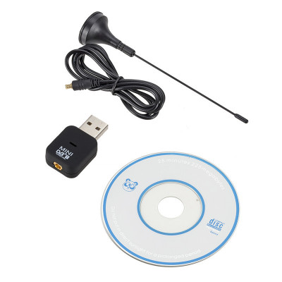 Mini Digital TV Stick SDR+DAB+FM DVB-T Tuner cu antena foto