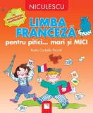 Limba franceza pentru pitici... mari si MICI: cu autocolante reutilizabile