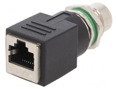 Adaptor M12 Mamă la RJ45 Soclu IP67 foto