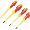 Set Șurubelnițe Izolate Slim 4 Buc. Phillips și Plată