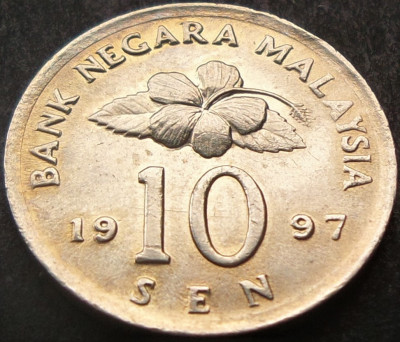 Moneda 10 SEN - MALAEZIA, anul 1997 *cod 1819 B foto