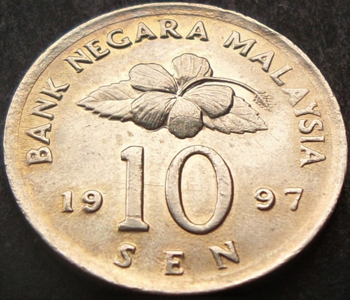 Moneda 10 SEN - MALAEZIA, anul 1997 *cod 1819 B