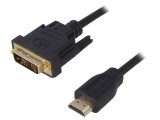 Cablu HDMI la DVI-D 3m Negru