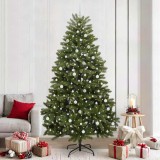 vidaXL Brad de Crăciun artificial Verde 240 cm PVC și Metal 3395706