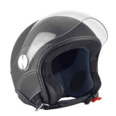 Casca open face pentru scuter - motocicleta (demi-jet) Max Helmets model DJ06 LS Vision (V2B) culoare: negru mat (00S) &ndash; 100% MADE IN ITALY L2 (60cm)