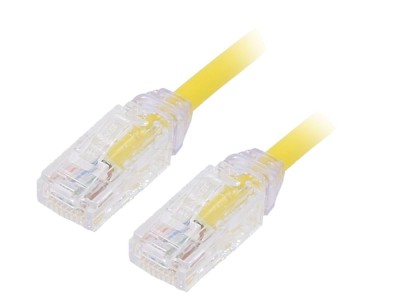 Patch Cord UTP Cat6a Galben 2m 28AWG foto