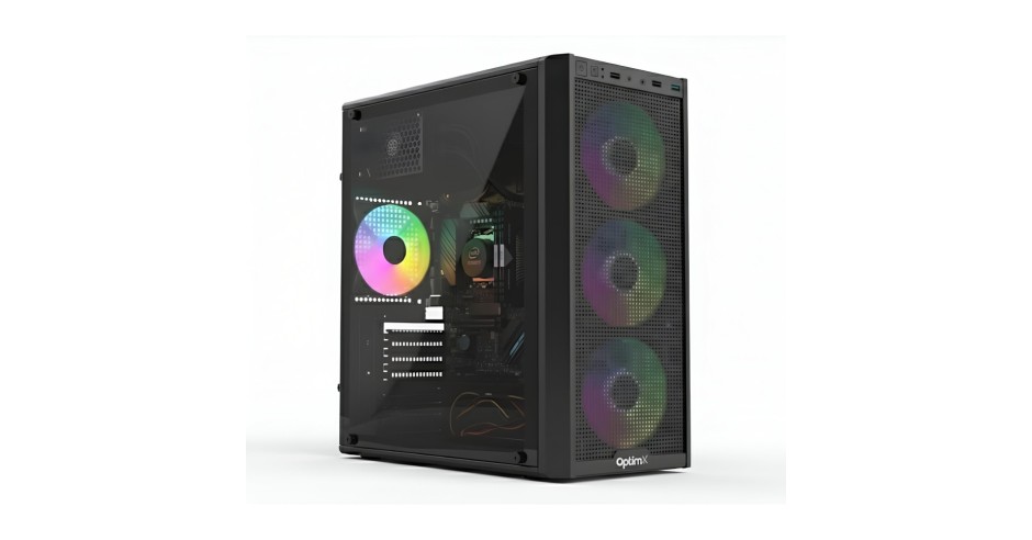 Desktop PC OptimX Prime AtomicDarkGoldX V1, Intel? Core? i5-12400 up to ...