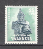 Spania.1975 Timbre de ajutor ptr. Valencia SS.180, Nestampilat