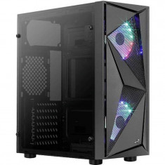 Sistem Gaming ITGalaxy Stormtrooper Intel Core i5-9400F 2.9 GHz 16GB DDR4 SSD 480GB nVidia GeForce GTX 1650 4GB Free DOS Black foto