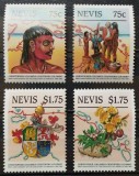 BC232, Nevis 1992, lot timbre 500 de ani de la descoperirea Americii