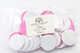 Set de 4 unități: Fișe adezive de schimb pentru discuri de pedichiură, 20 mm, #240, 50 bucăți, roz