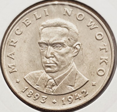 1789 Polonia 20 Zlotych 1974 Marceli Nowotko km 69 foto