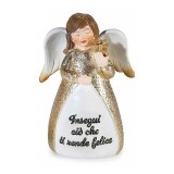 Figurina Inger Craciun polirasina multicolora IU cm 7 x 5 x 11 H