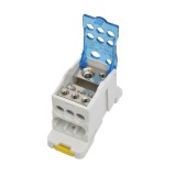 Bloc Terminal Distributie 125A UKK125, 1x70mm&sup2;/1x16mm&sup2; In, 6x16mm&sup2; Out, Cupru, ABS Ignifug, Cutie Jonctiune, Tablou Electric
