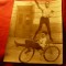 Fotografie de Presa - 2 Sportivi pe Bicicleta cu Salutul nazist 1934 , 18x22cm