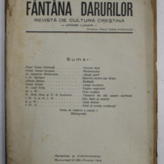 FANTANA DARURILOR , REVISTA DE CULTURA CRESTINA , no. 1 , 1930