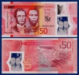 JAMAICA █ bancnota █ 50 Dollars █ 2022 █ POLYMER █ COMEMORATIV █ P-96 █ UNC █ necirculata