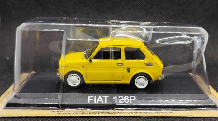 Macheta Fiat 126P - Ixo/DeAgostini 1/43