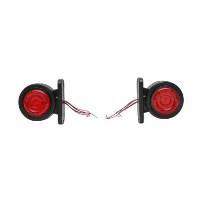 Lampa pozitie led rosu-alb 12-24V foto