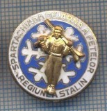 AX 927 INSIGNA -SPARTACHIADA DE IARNA A FETELOR -REGIUNEA STALIN-PT COLECTIONARI