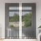 vidaXL Perdele Voile cu buzunare pentru bare 2 buc Negru 4102169
